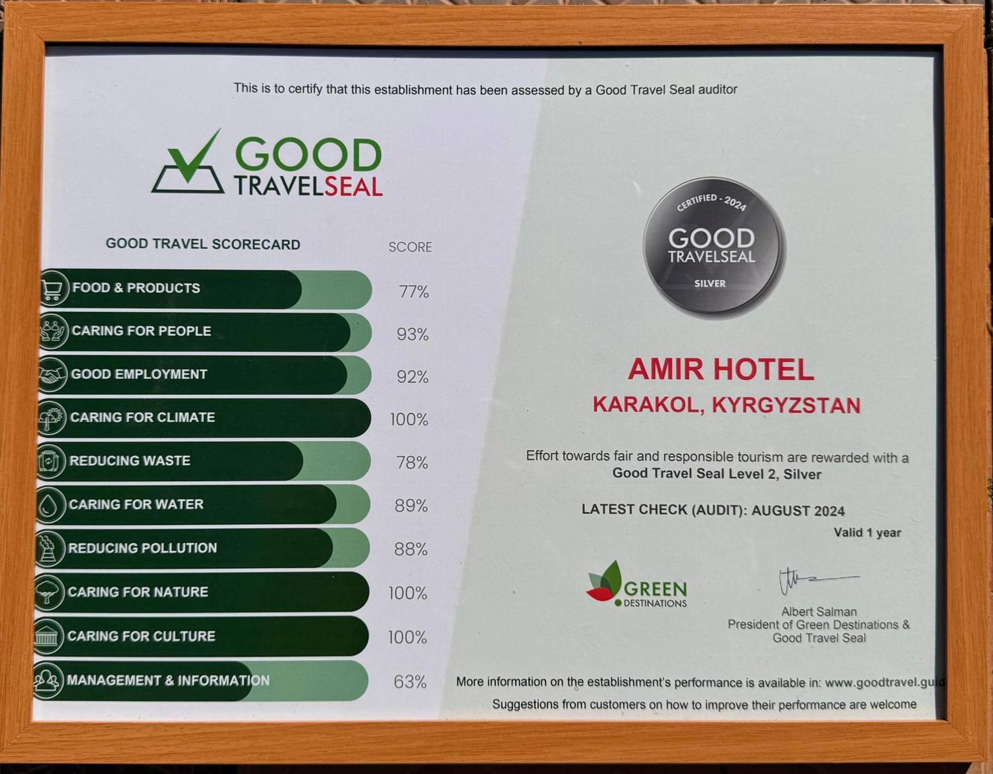 Amir Hotel Karakol Exterior photo
